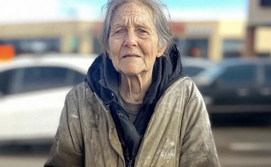 Elderly Homeless Woman Begged Me to Drive Her to Church — Three Days Later, She Knocked on My Door in a Lavish Gucci Coat