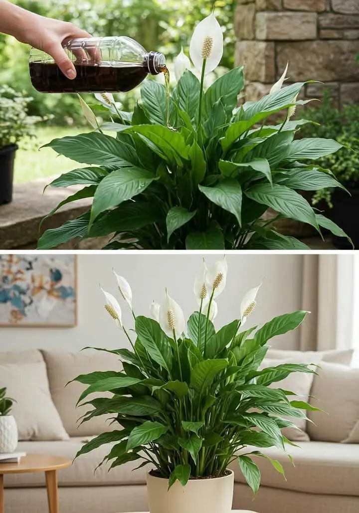 Peace Lily: Liquid Gold for Lush Green Leaves