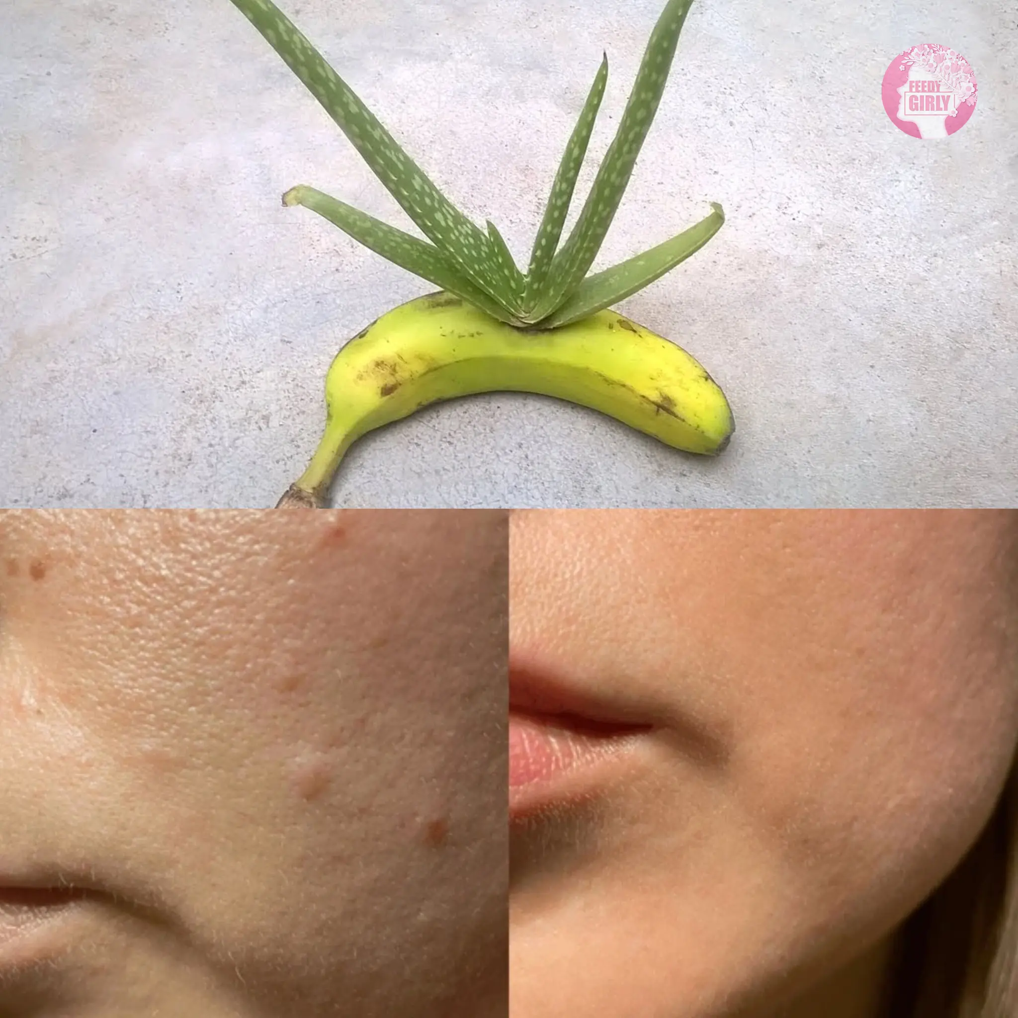 🍌✨ Banana & Aloe Vera: The Ultimate Anti-Aging Face Mask! ✨🌿