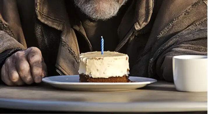 Homeless Man Asked Me to Buy Him Coffee on His Birthday — Hours Later, He Sat Next to Me in First Class