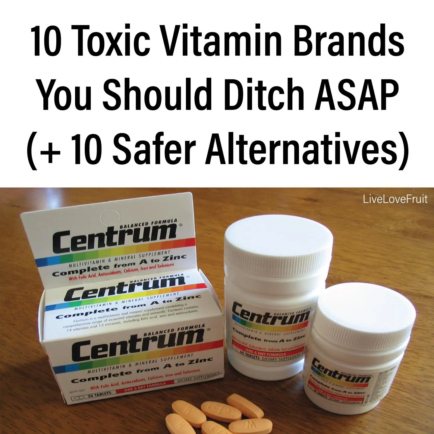 10 Vitamin Brands to Avoid + 10 Safe Brands to Use