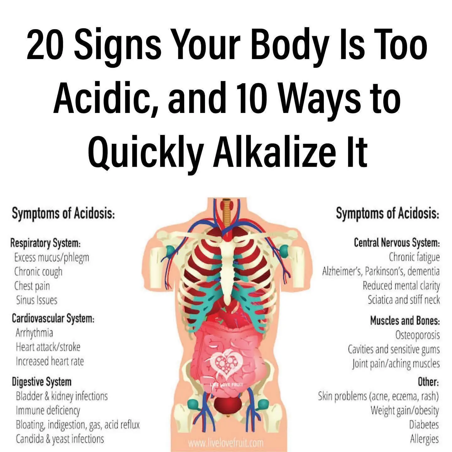 20 Signs Your Body Is Too Acidic, and 10 Ways to Quickly Alkalize It