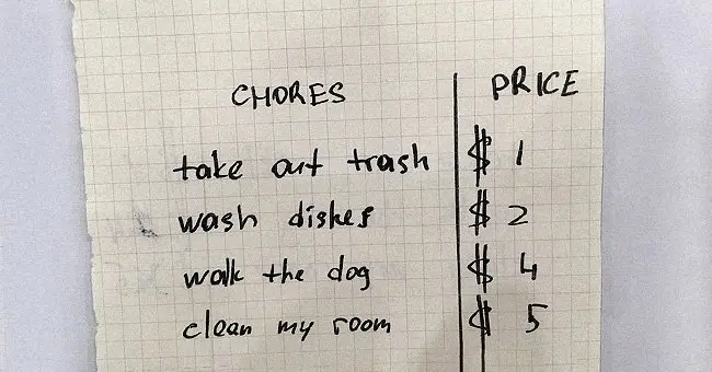 Spoiled Son Demands Money For Doing His Chores