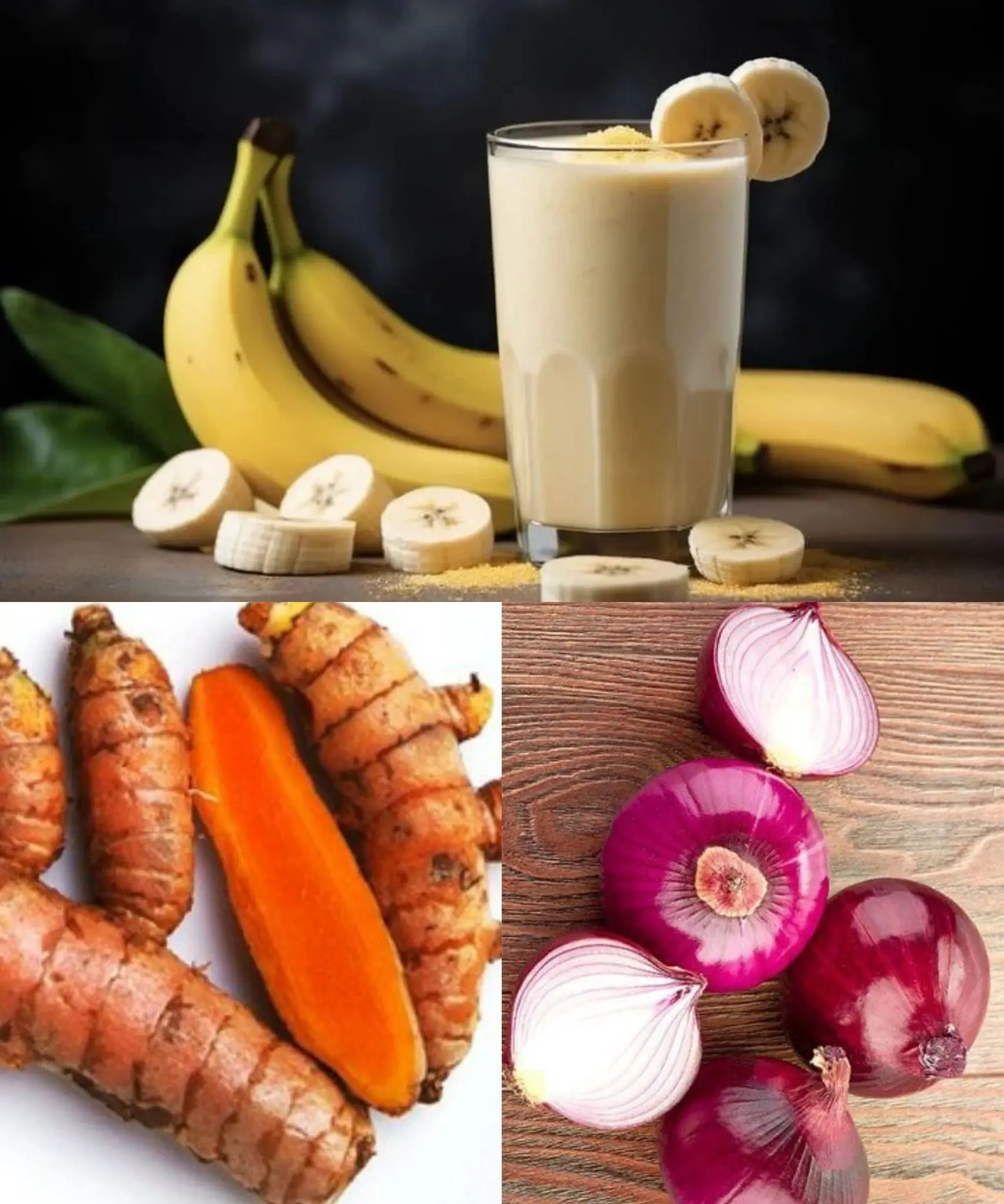 Natural Remedy for Knee and Leg Pain: Banana, Red Onion, and Turmeric