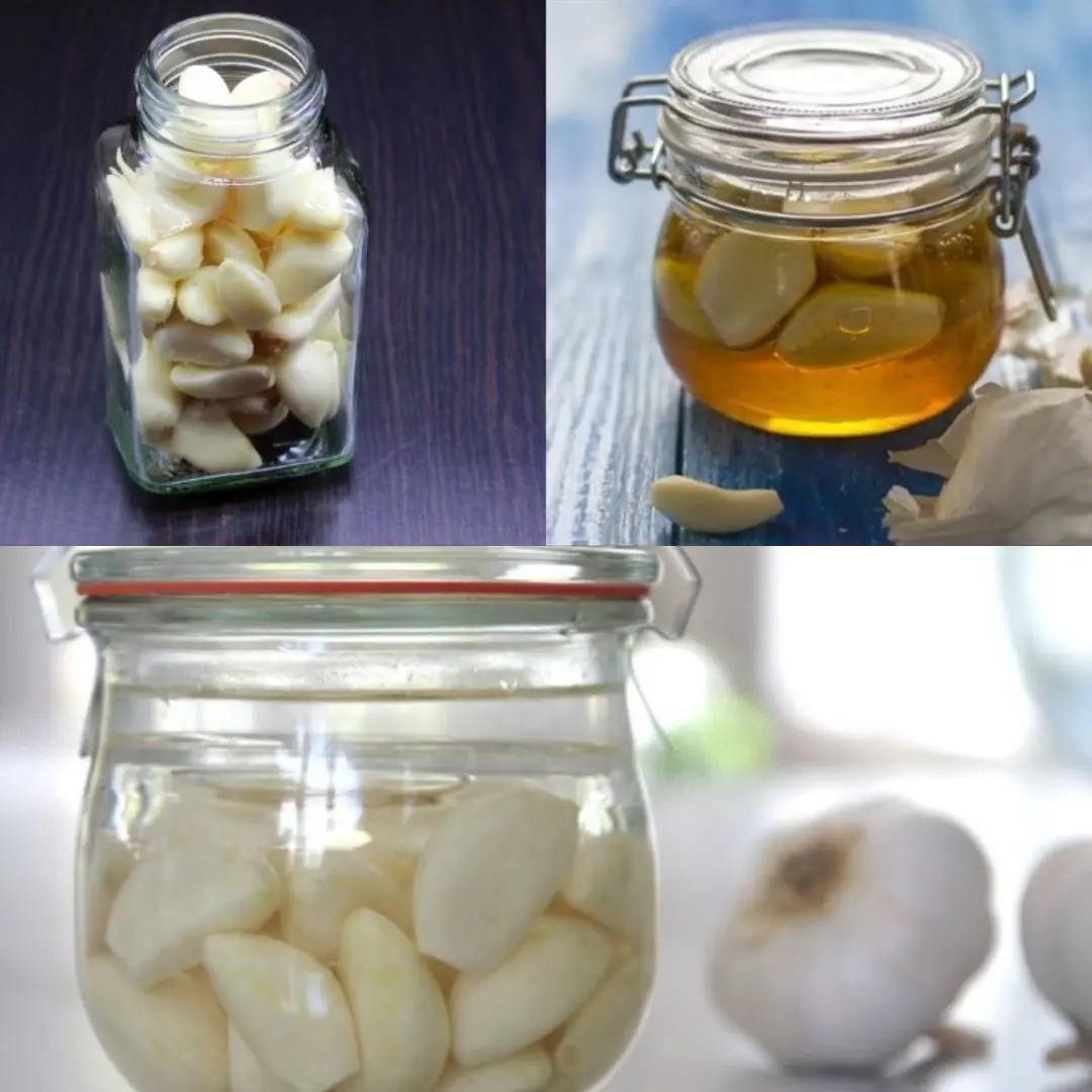 Soak 5 cloves of garlic in a jar full of water: because many people do it