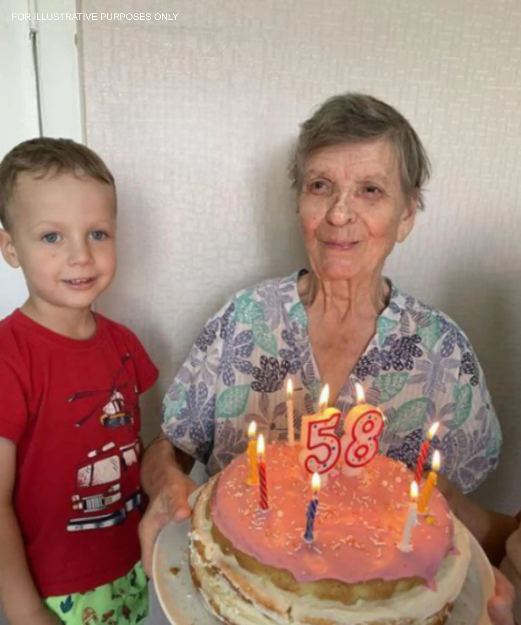My 8-year-old son insisted that we surprise our neighbor for her birthday, but we didn’t expect how she would react.