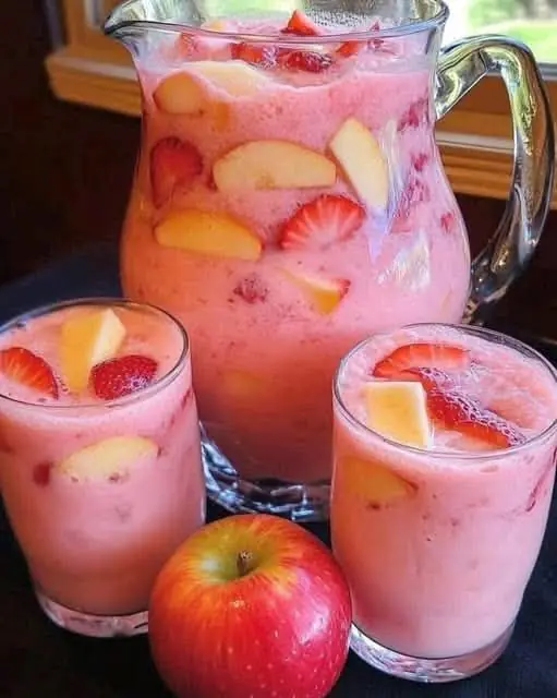 creamy-strawberry-apple-punch