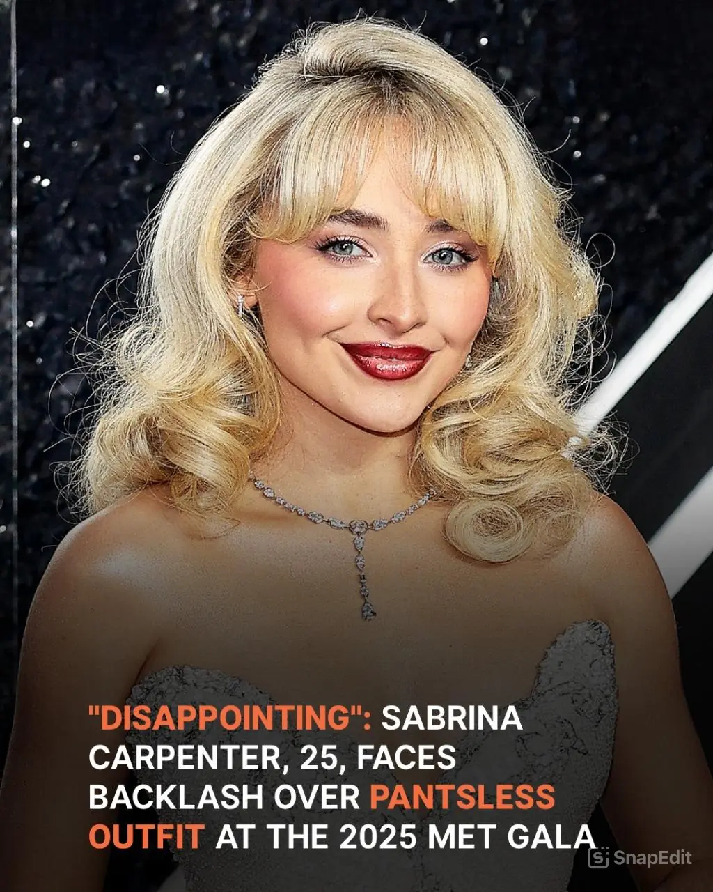 Sabrina Carpenter Shows Up at the 2025 Met Gala Pantsless, Igniting Online Buzz