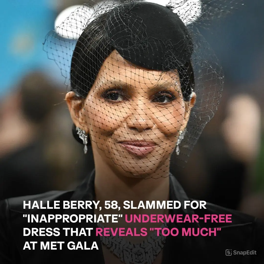 'Too Much': Halle Berry, 58, Causes a Stir with Her 'Risky' Sheer Gown with Black Stripes at the 2025 Met Gala - Photos