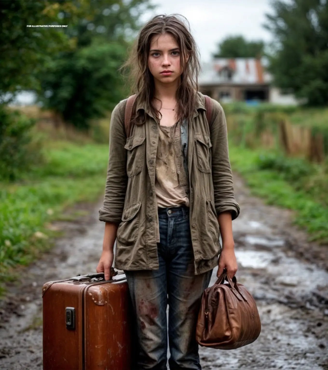 A desperate orphan with a suitcase knocked on the door of a restaurant. The owner was stunned when he learned her last name.