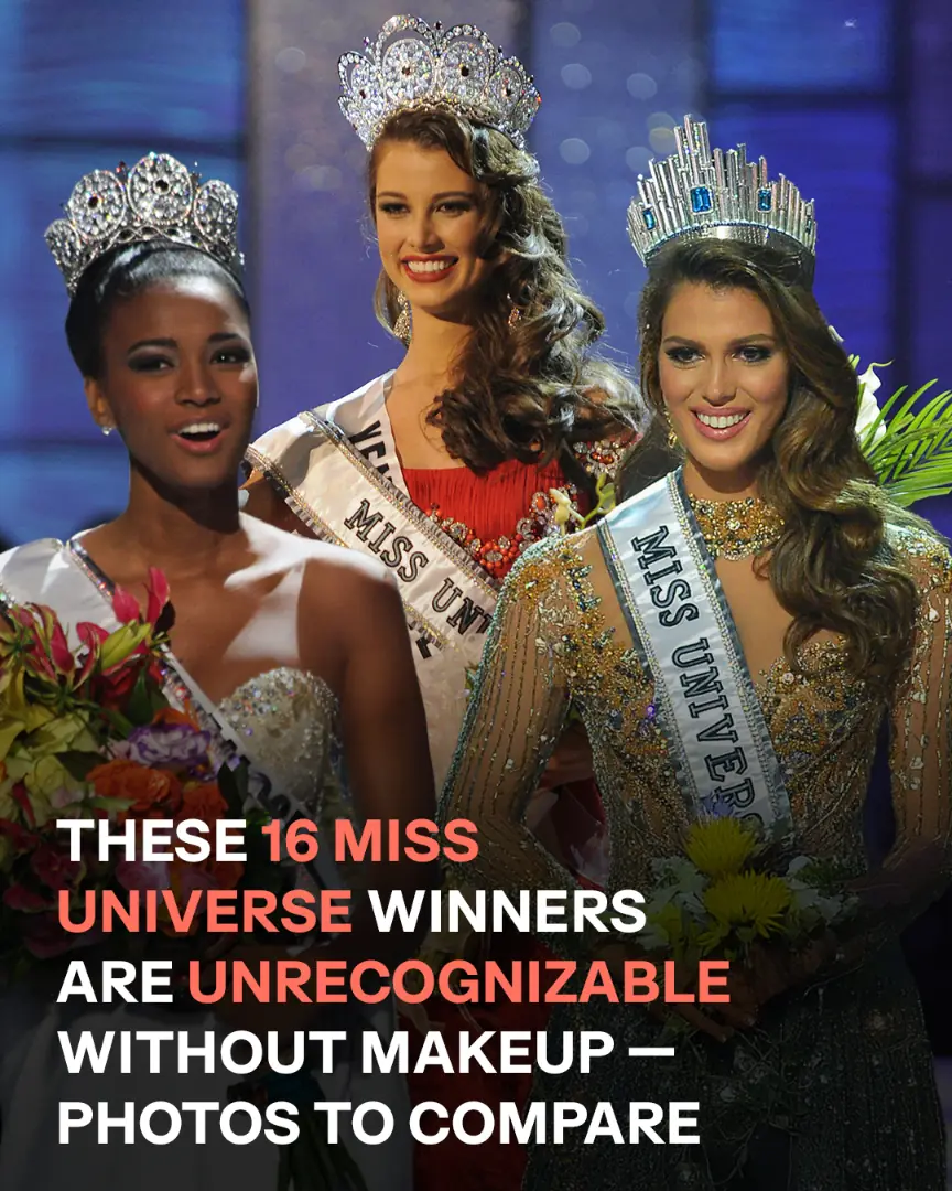 What 16 Miss Universe Winners Look Like Without Makeup — The Difference Stuns