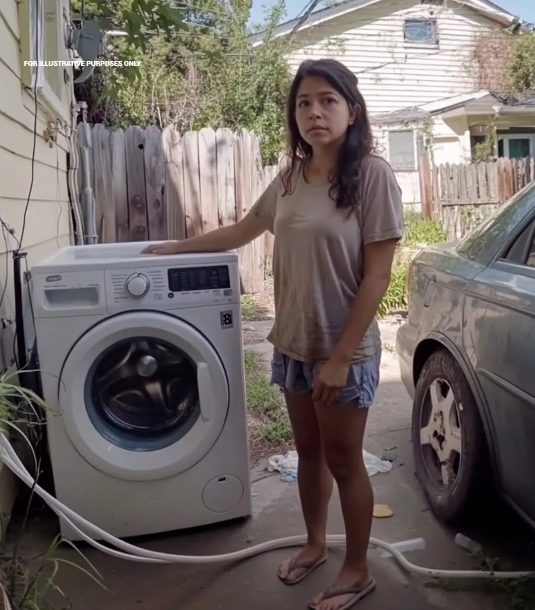Poor Young Mom Buys Old Washing Machine She Could Barely Afford, Then Finds Note Inside — Story of the Day