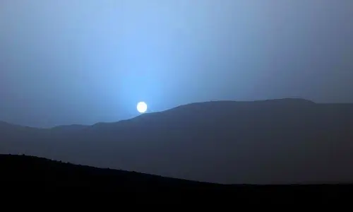 We Are Living in a Moment That No Human Before Us Has Ever Witnessed—An Actual Photograph of a Sunset on Mars