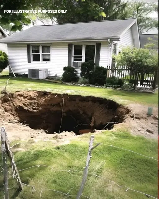 After vacation, I saw a huge hole in my backyard and wanted to call the police until I saw what was within.