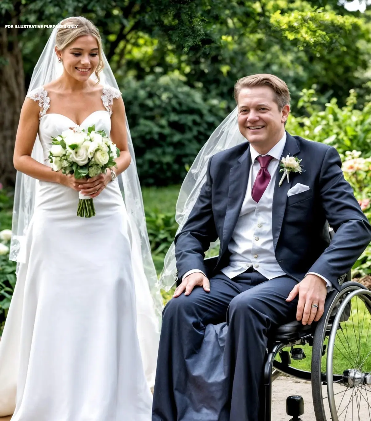 She married a man with a disability, but a big surprise awaited her at the wedding.