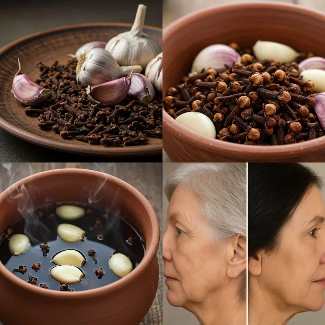 Natural Hair Darkening Remedy: Cloves and Garlic