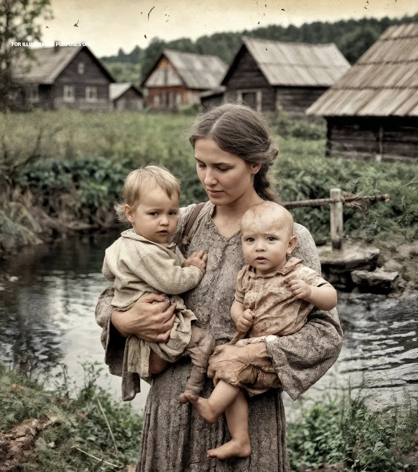 My mother-in-law discovered two children in an abandoned well, brought them to me, and entrusted me with their upbringing. I raised them as my own.