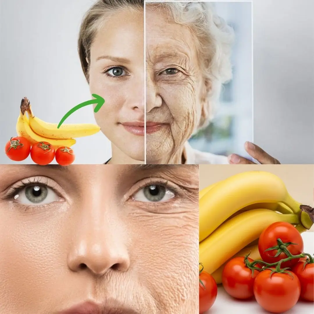 Remove Facial Wrinkles Naturally at Home with Banana and Tomato