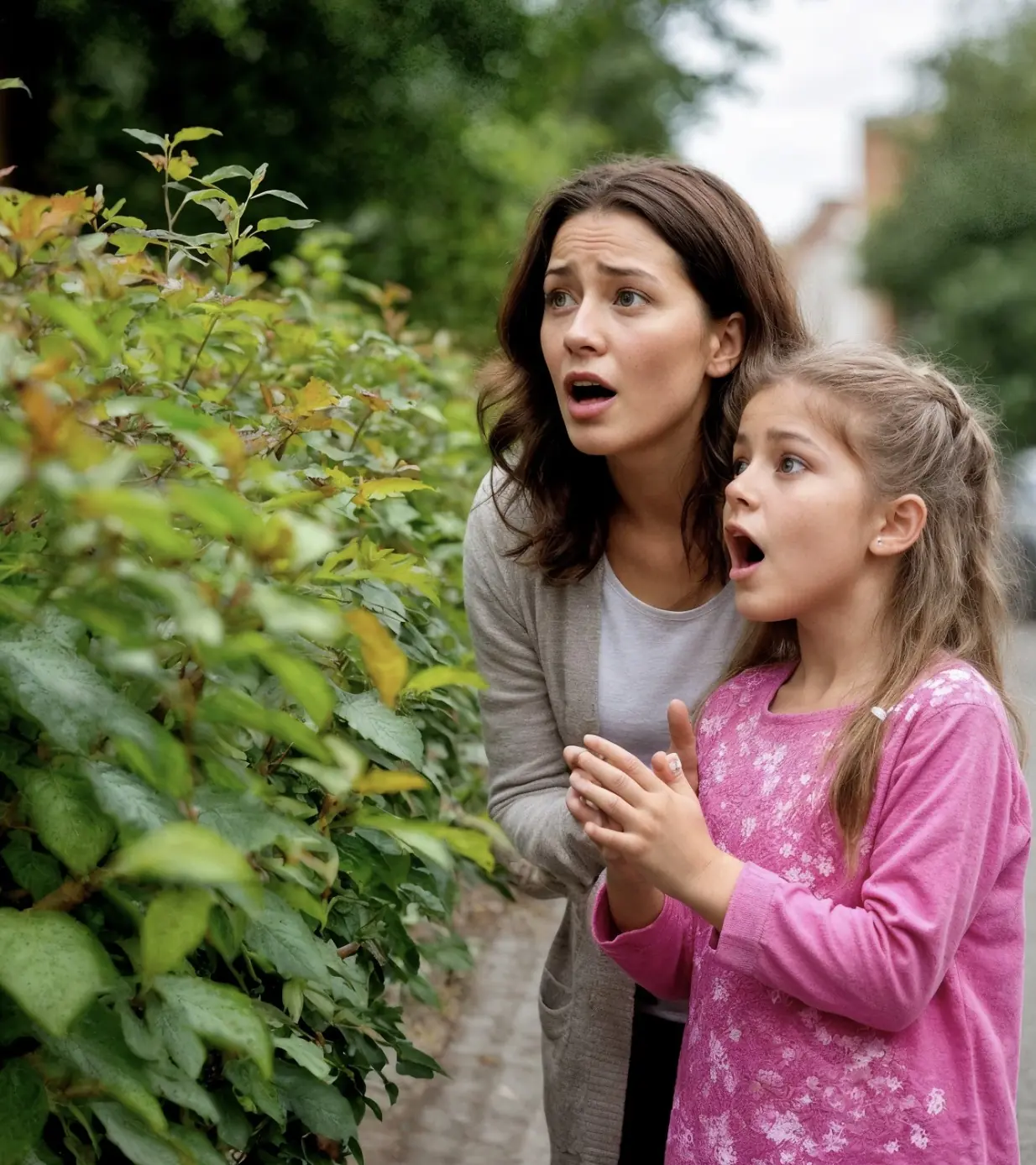 There’s a man hurting a girl!» — the child screamed, terrified, grabbing her mother’s hand. Lena glanced toward the bushes… and felt a chill run through her. Her heart froze