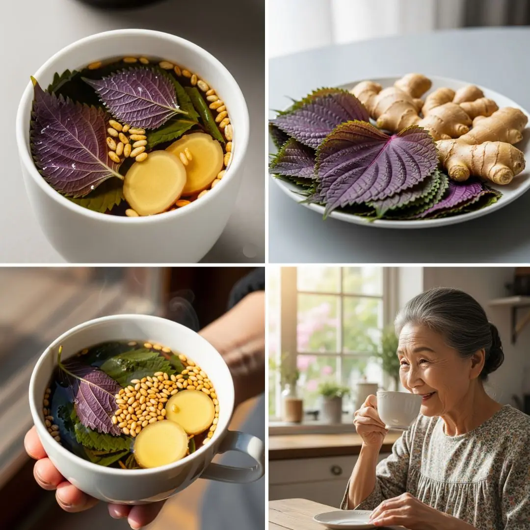 A Healing Sip from the Past: The Gentle Power of Rice, Ginger, and Perilla Leaf Tea
