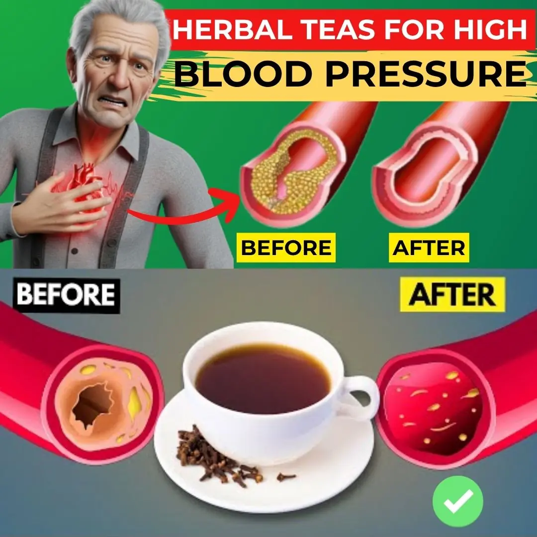 8 Herbal Teas That Lower Blood Pressure and Unclog Arteries (Doctors Never Say This!)