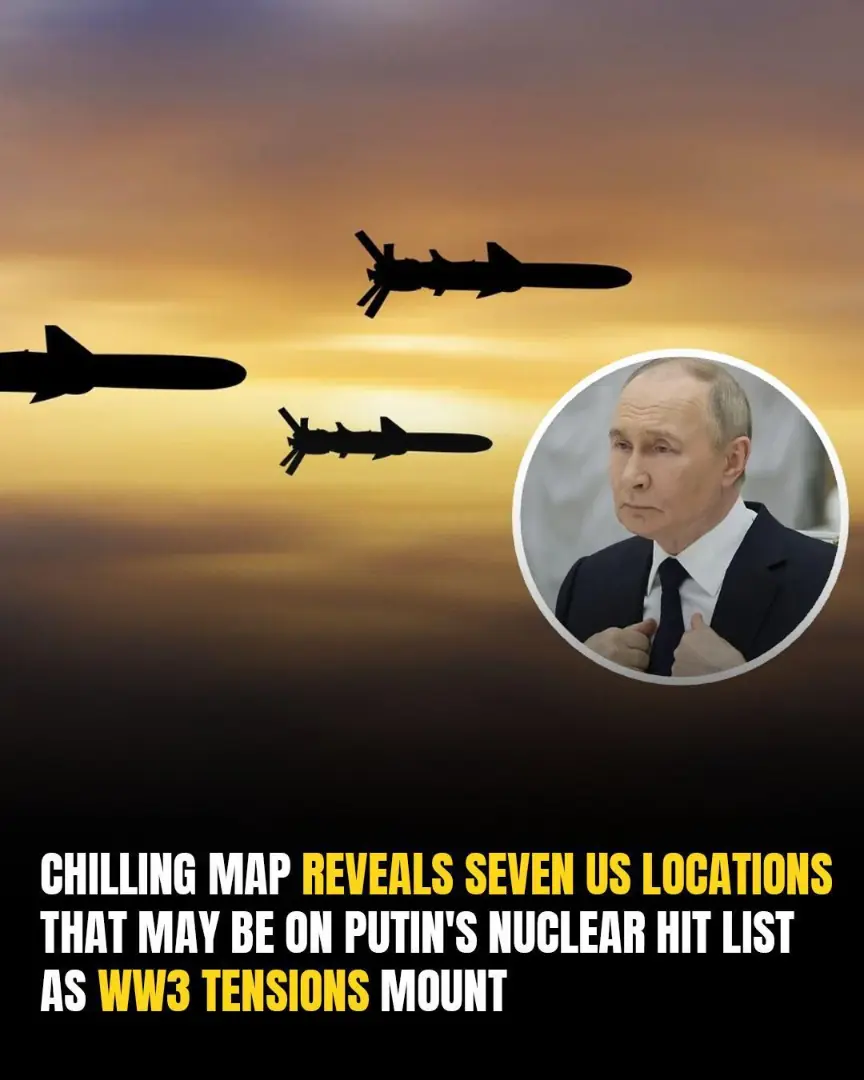 Leaked Russian Map Pinpoints Seven U.S. Strategic Sites That Could Be First Hit In Nuclear War