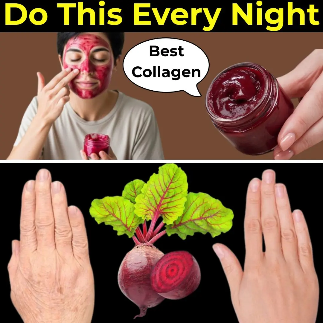 Wrinkle & Eye Bag Removal Naturally – Best Collagen Mask with Beetroot! 🧖‍♀️🌱