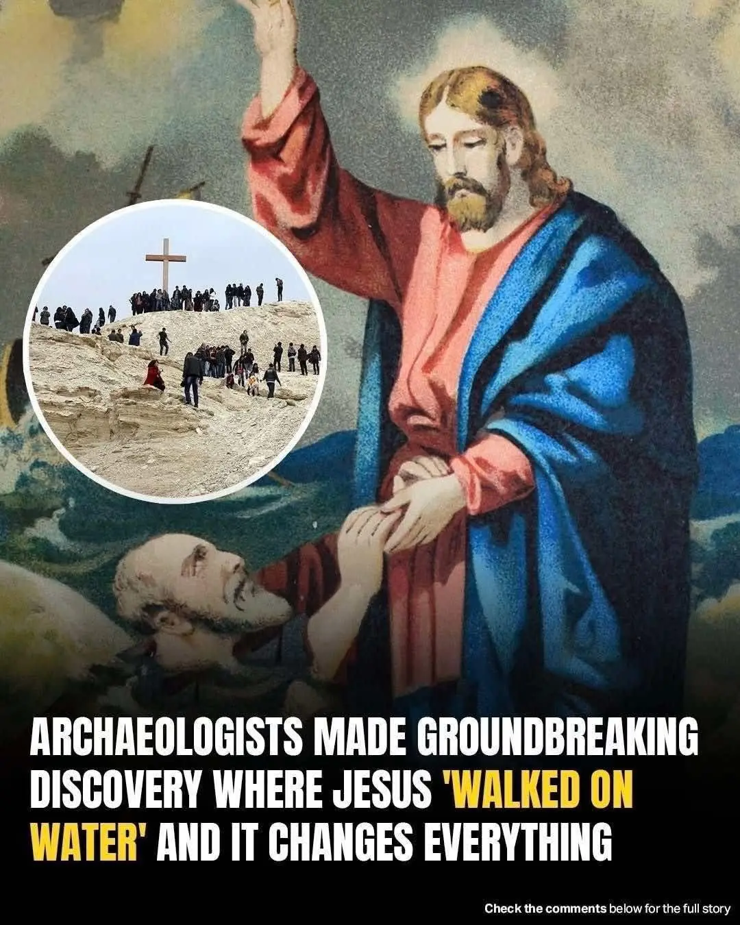 Archaeologists reveal significant find at place where Jesus ‘walked on water’