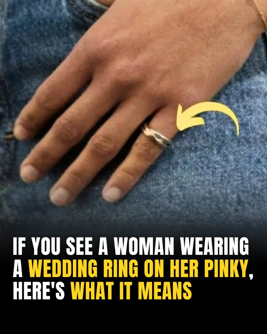 If You See A Woman Wearing A Wedding Ring On Her Pinky Finger Here’s What It Means
