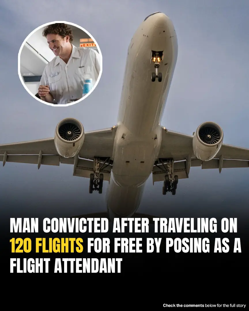 Man Sentenced After Stowing Away On 120 Flights By Masquerading As Flight Attendant