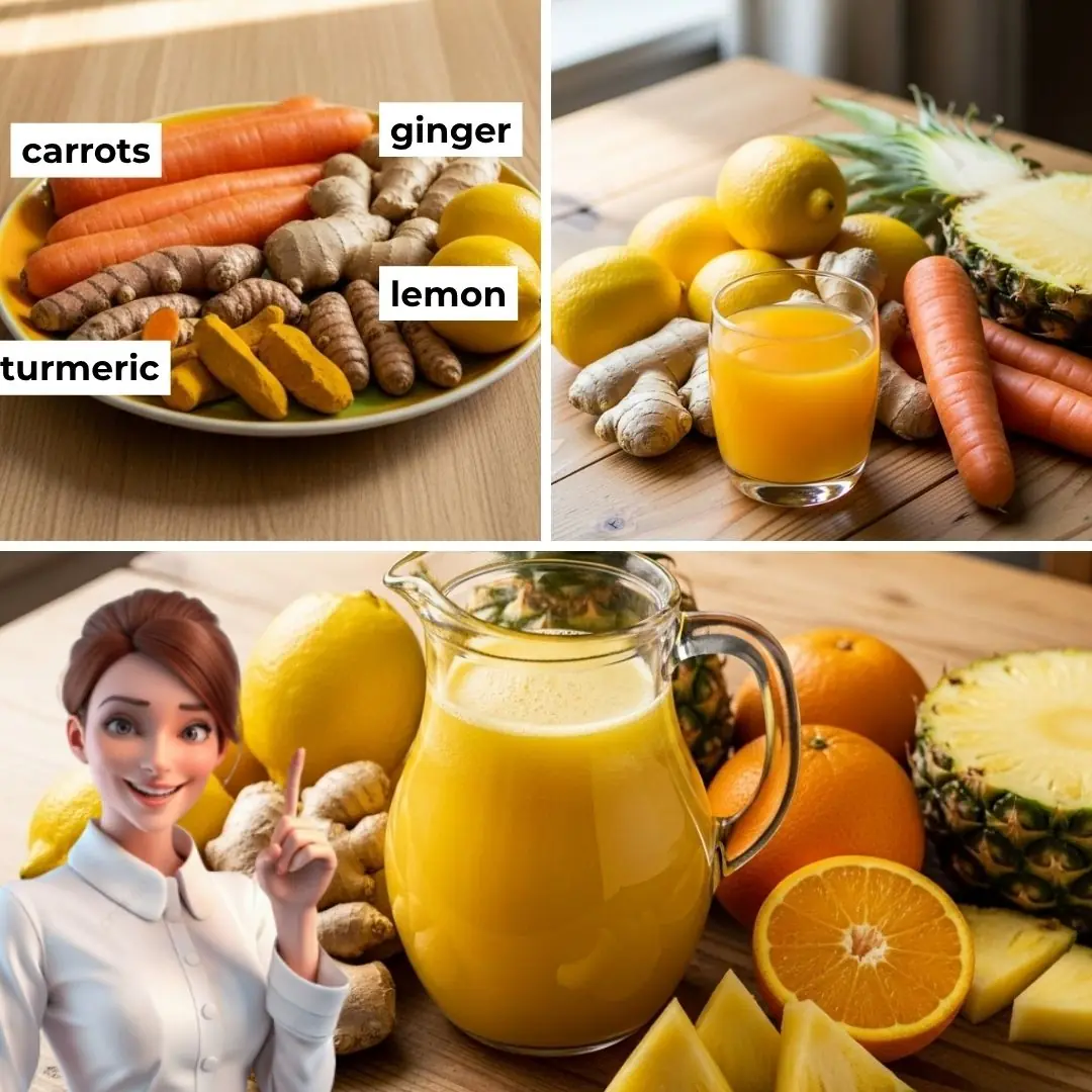 How to Make the Perfect Pineapple, Turmeric, Carrot, and Lemon Juice: Your Ultimate Homemade Immune Boost Drink