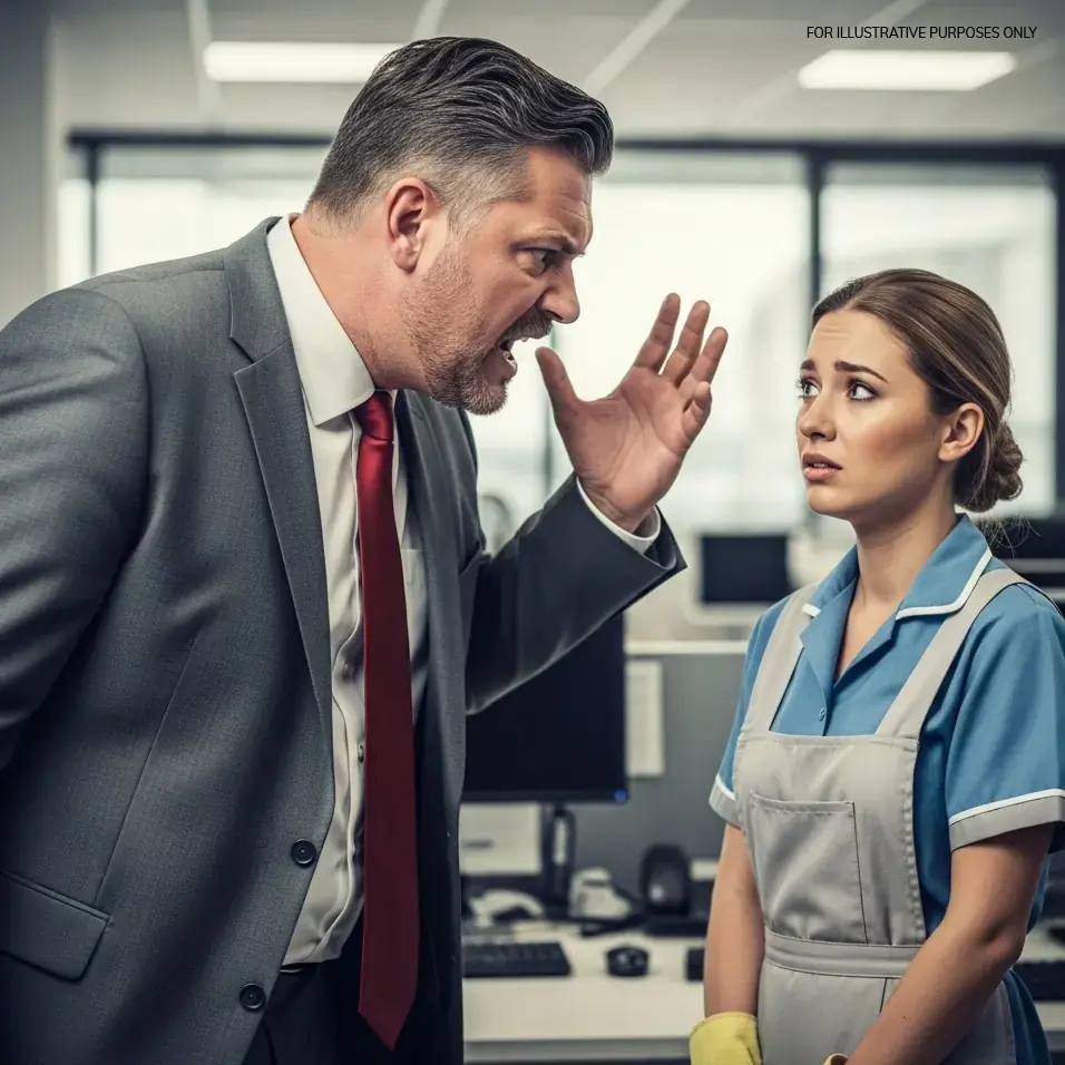 The boss’s daughter got a job as a cleaning lady to uncover the director’s scams