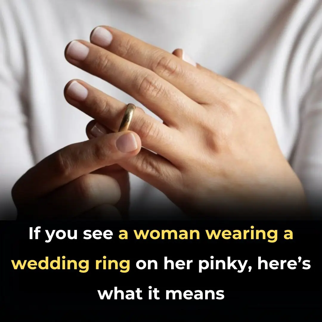 If You See A Woman Wearing A Wedding Ring On Her Pinky Finger Here’s What It Means