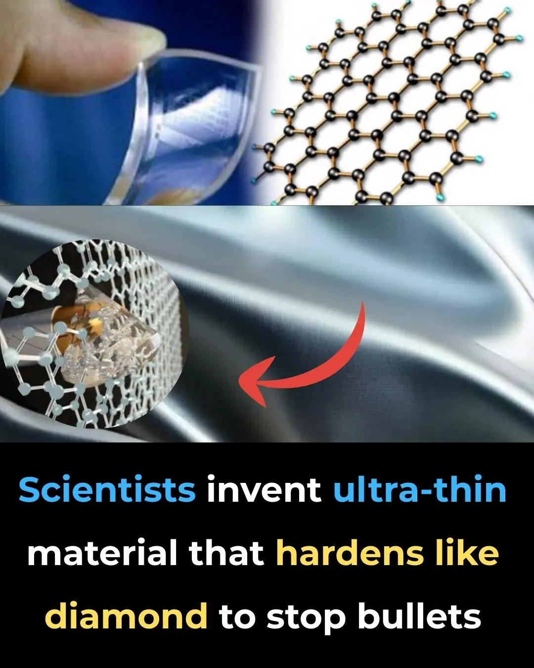 Scientists Invent Ultra-Thin Material That Hardens Like Diamond to Stop Bullets