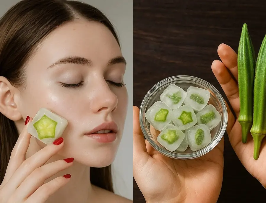 Okra Ice Cubes: The Ultimate Anti-Aging Collagen Treatment for Youthful, Glowing Skin