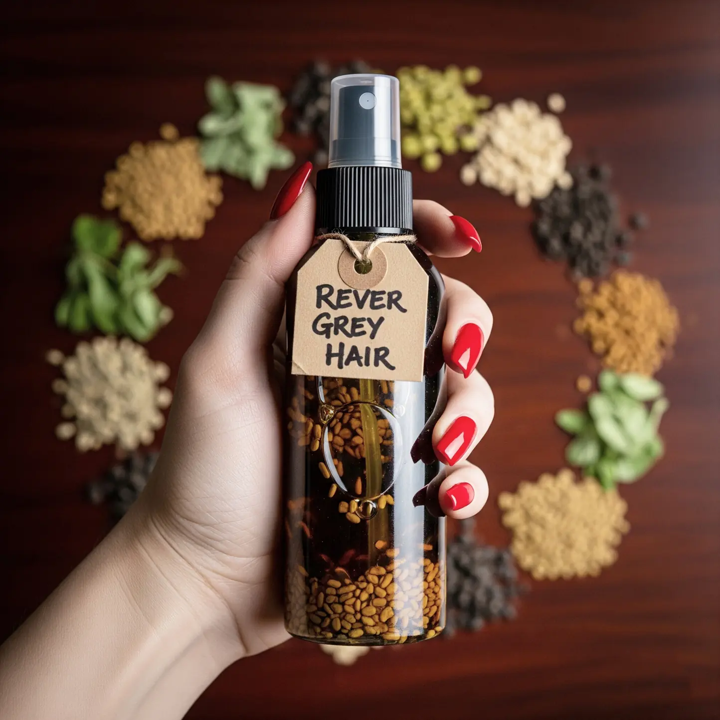 Black Water To Reverse Grey Hair: Mixed These Seeds As Spray Water To Restoring Youthful Hair Color In Shortest Time
