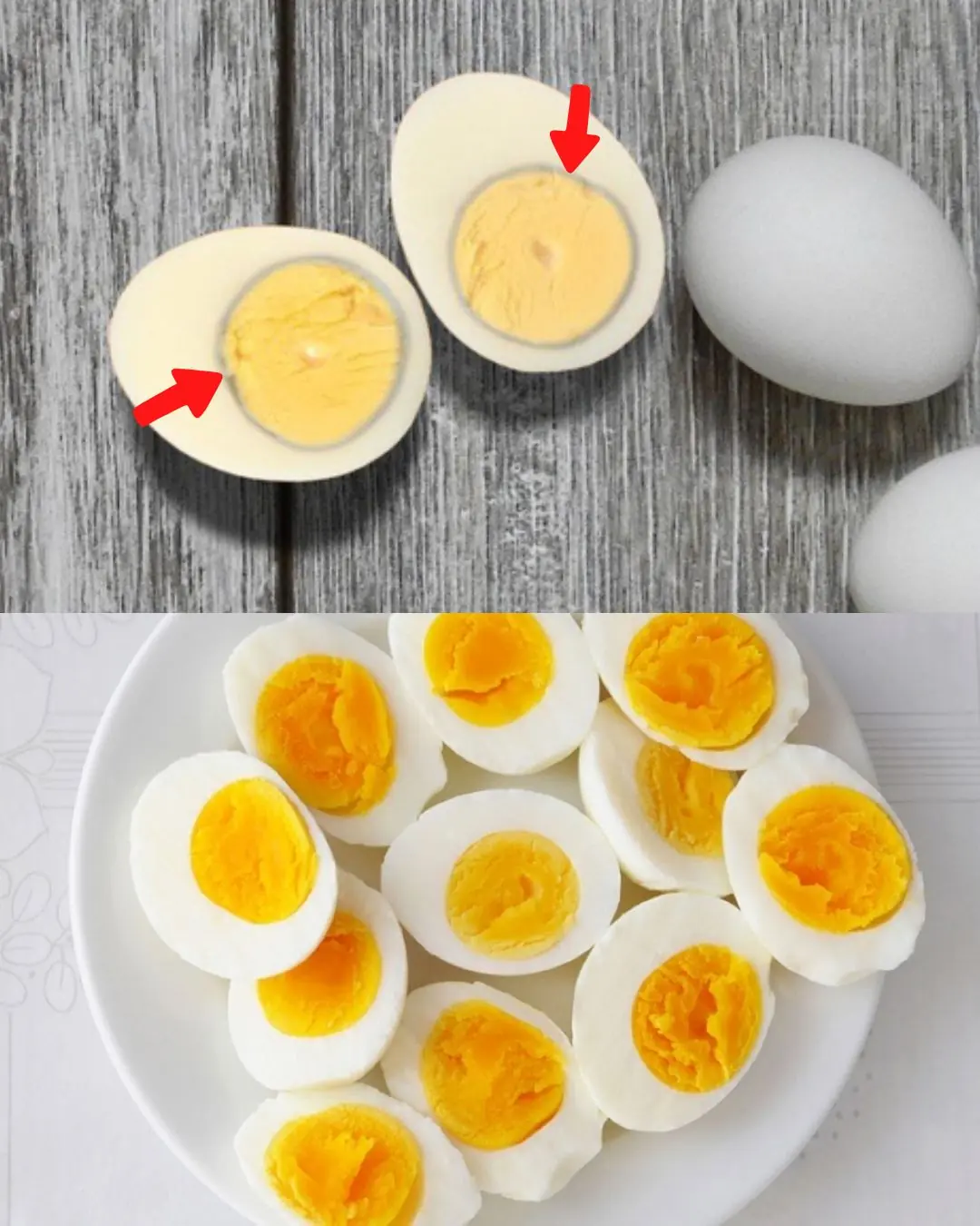 What causes the green ring around hard-boiled eggs?