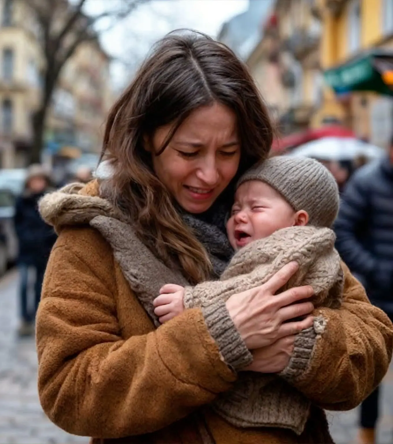 A mother with her newborn was crying at the maternity hospital, not knowing where to go. And she overheard the nurses’ conversation.