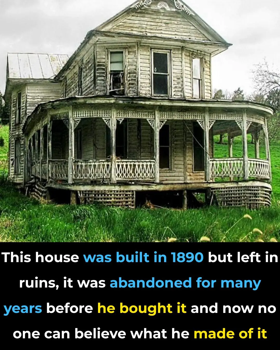 This house looked like it was about to fall into itself until one family stepped in