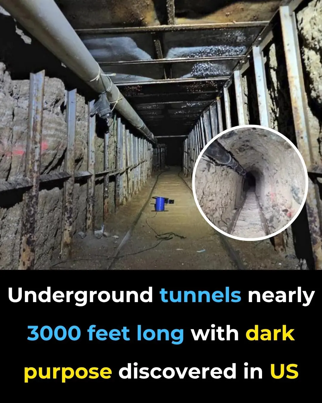 Authorities Discover 1,600‑Foot Drug Tunnel Under Us–Mexico Border With Lighting And Rail System