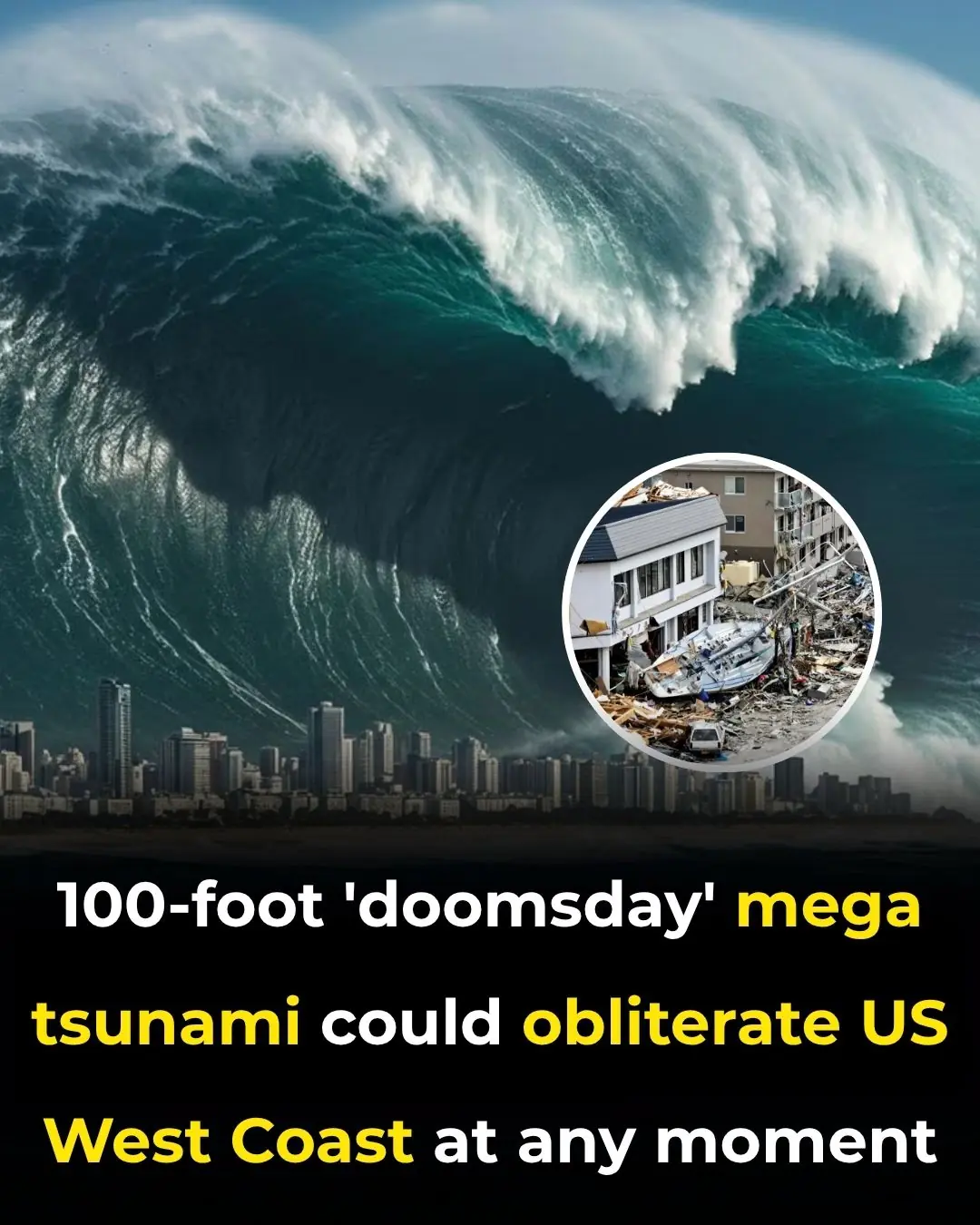 100-foot ‘doomsday’ mega tsunami could obliterate US West Coast at any moment
