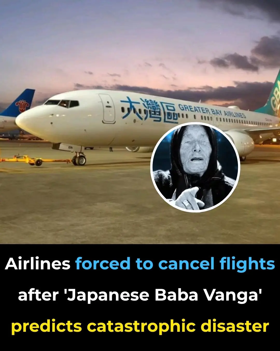 Airlines forced to cancel flights after 'Japanese Baba Vanga' predicts catastrophic disaster