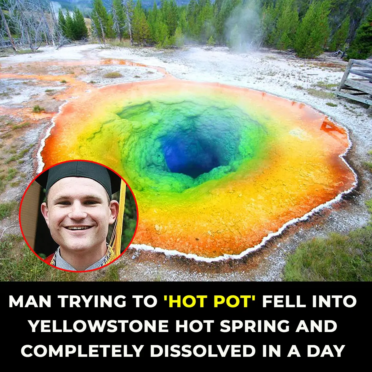 Man Plunges into Yellowstone Hot Spring – And Is Gone Without a Trace by the Next Day