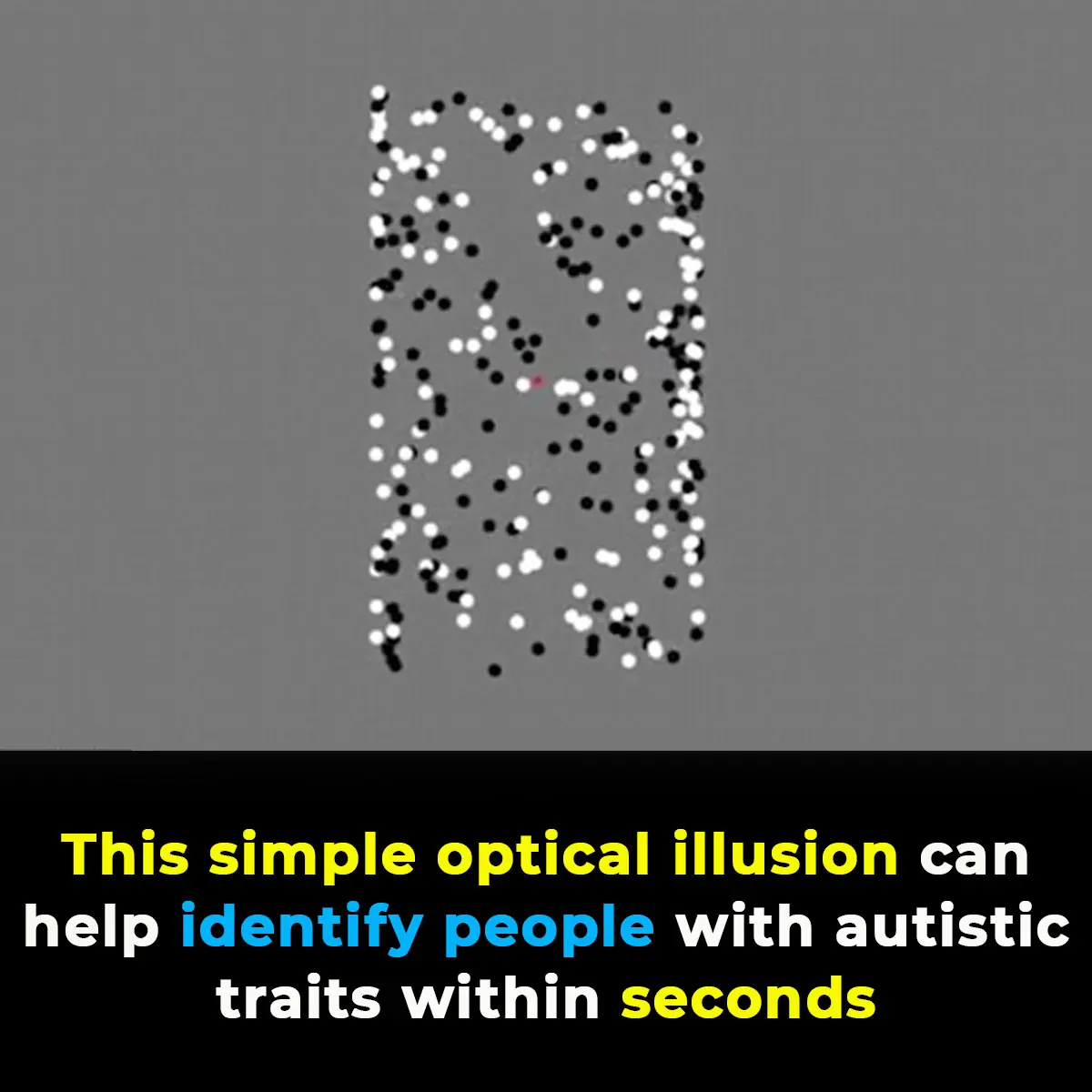 This optical illusion may help identify autistic traits in seconds