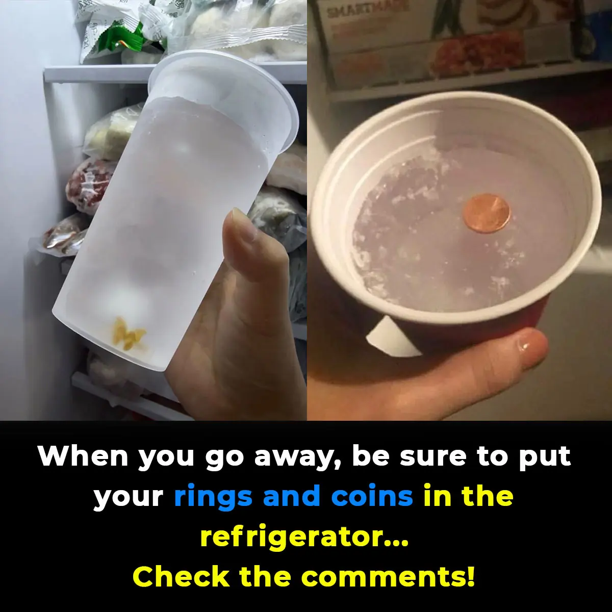 Why you should always put a coin in the freezer before you leave home