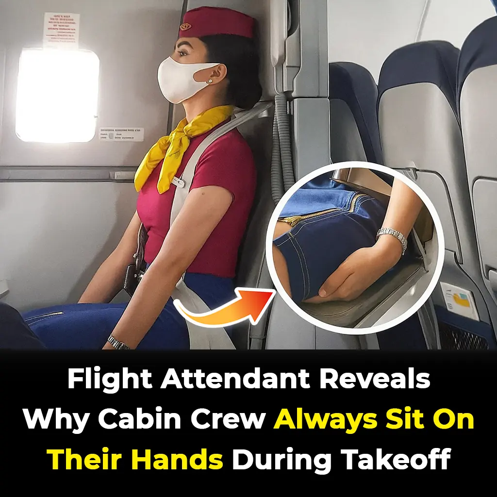 The Sh0cking Reason Flight Attendants Sit on Their Hands During Takeoff and Landing