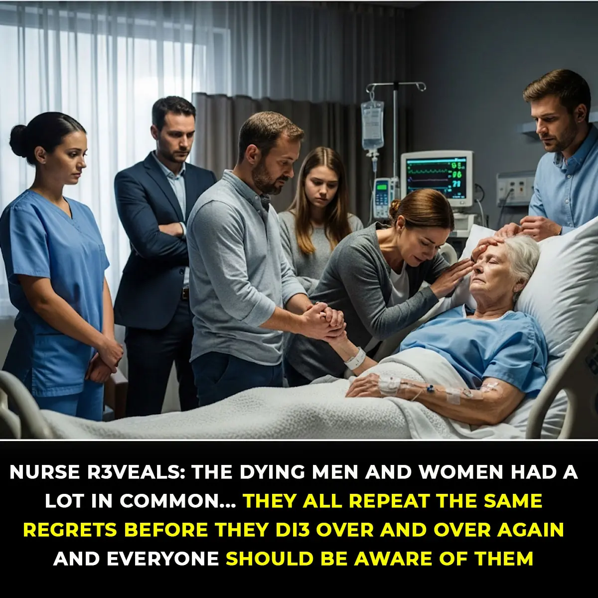 Nurse at palliative care reveals the top 5 regrets of people right before they di3d