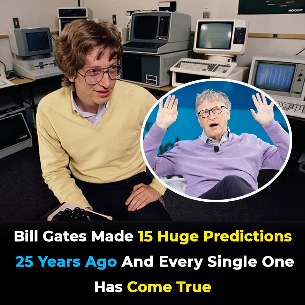 15 Sh0cking Predictions Bill Gates Made 25 Years Ago — Now They’re All Reality