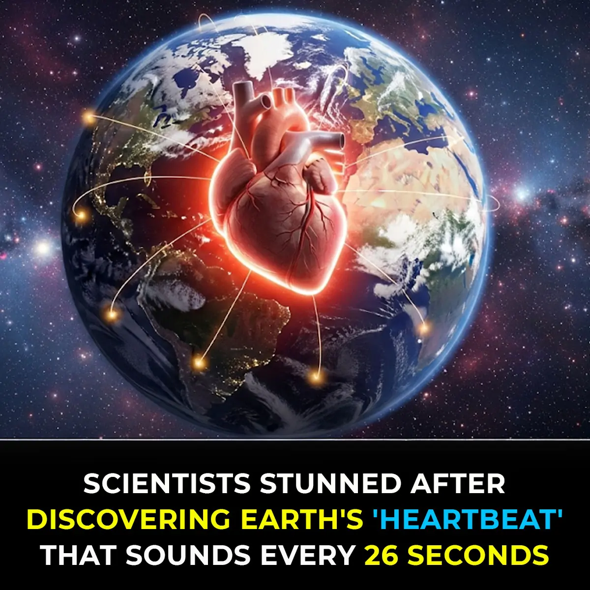 Scientists stunned after discovering Earth's 'heartbeat' that sounds every 26 seconds