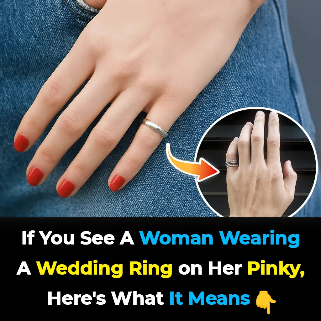If You See A Woman Wearing A Wedding Ring On Her Pinky Finger Here’s What It Means